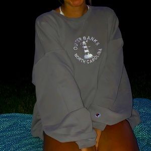 oversized outter banks crewneck